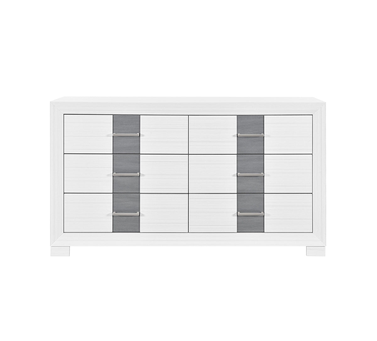 Optimus White 58" Dresser