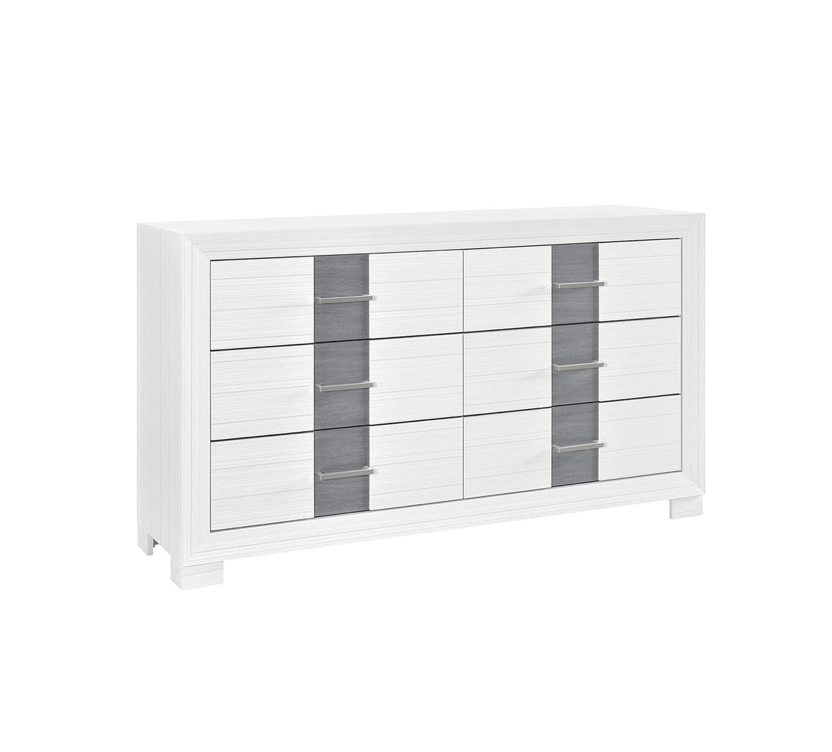 Optimus White 58" Dresser