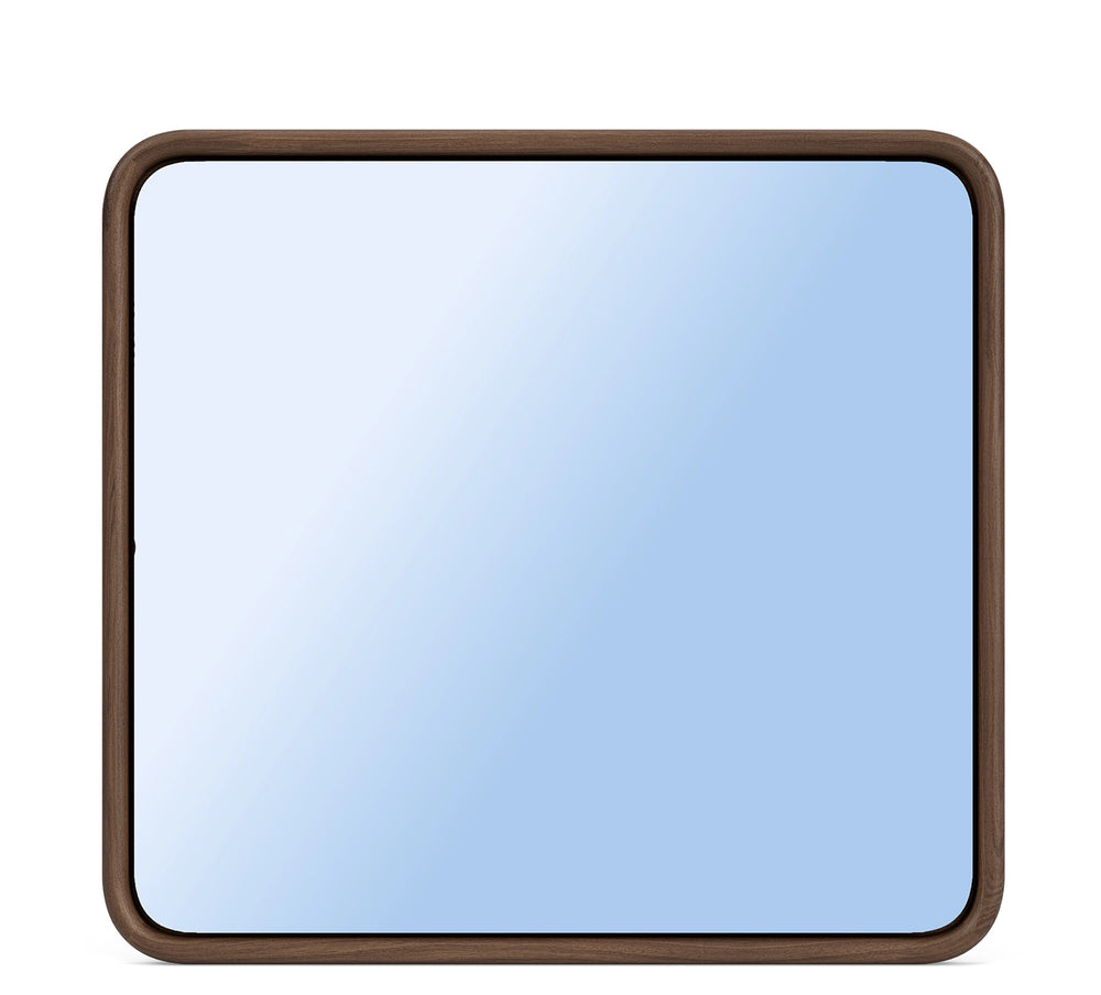 Delia Walnut Landscape Mirror