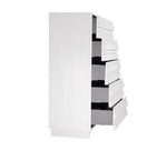 Performa White II 5 Drawer Chest