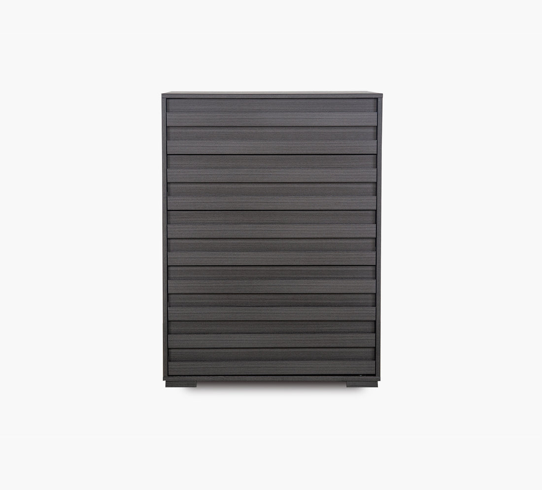 Performa Grey 5 Drawer Chest Kane's Furniture
