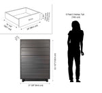 Performa Grey 5 Drawer Chest