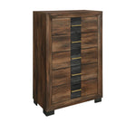 Optimus Brown 5 Drawer Chest