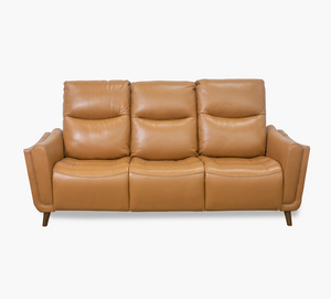 Ethan Caramel Leather Triple Power Sofa