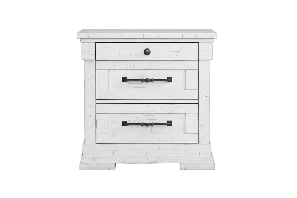 Mesita de noche de 3 cajones Trina