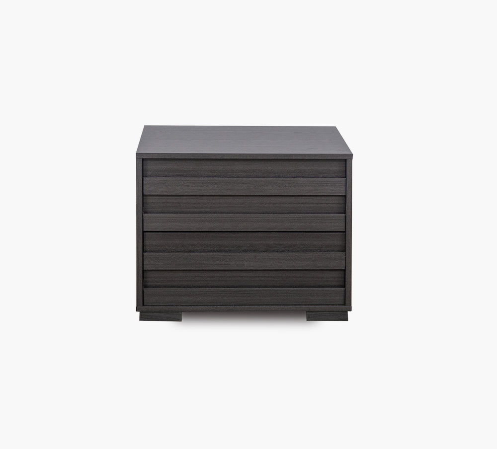 Performa Grey 2 Drawer Nightstand