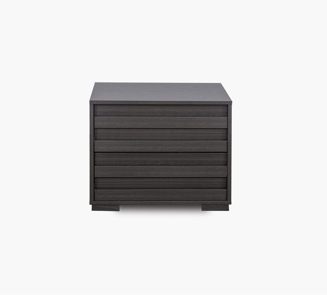 Performa Grey 2 Drawer Nightstand Kane's Furniture