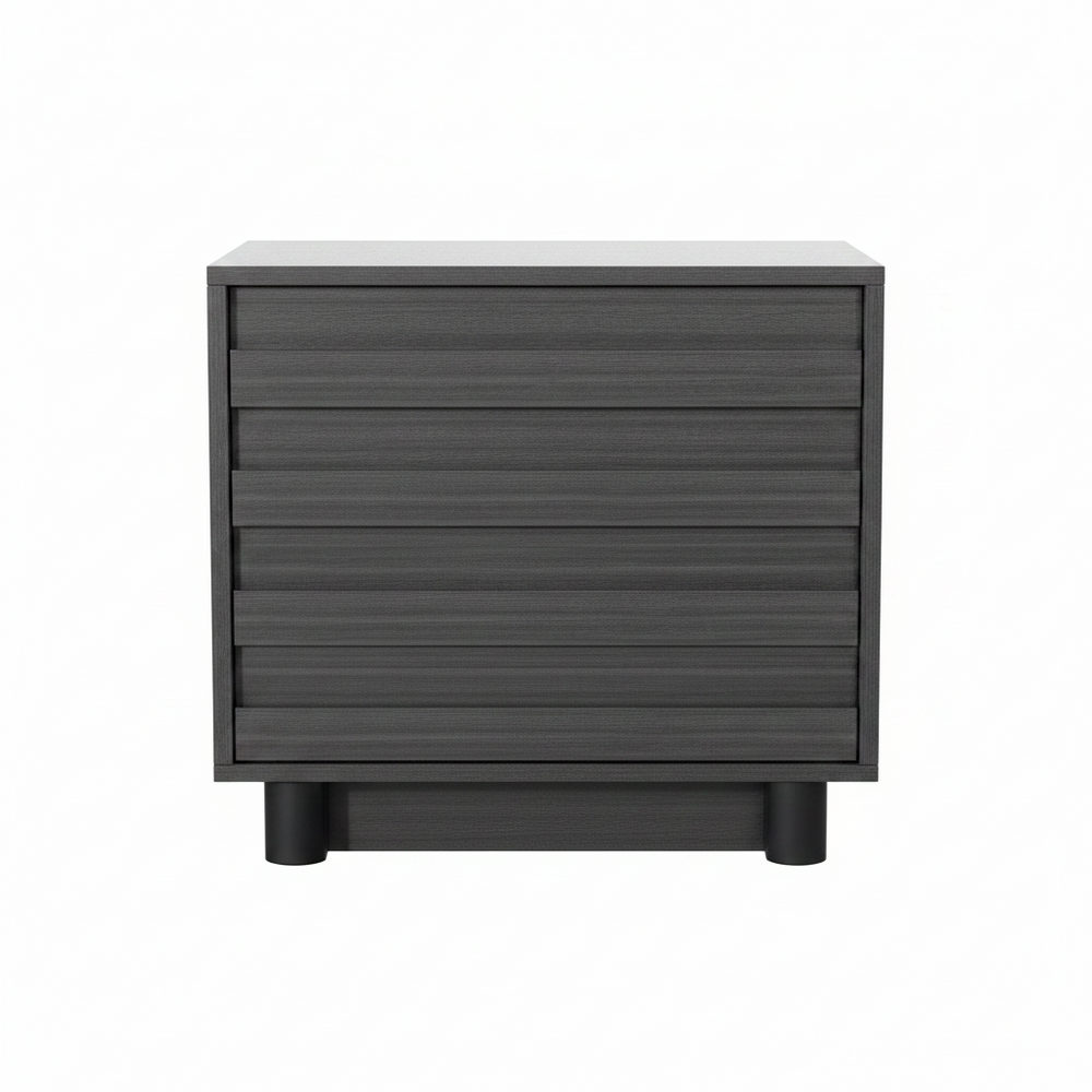 Performa Grey 2 Drawer Nightstand