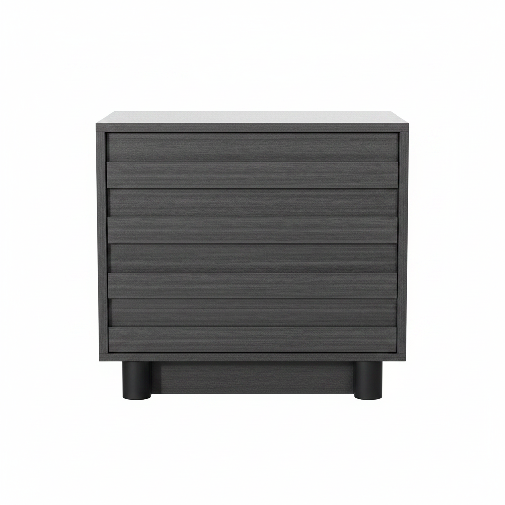 Performa Grey 2 Drawer Nightstand