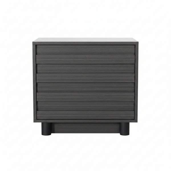 Performa Grey 2 Drawer Nightstand