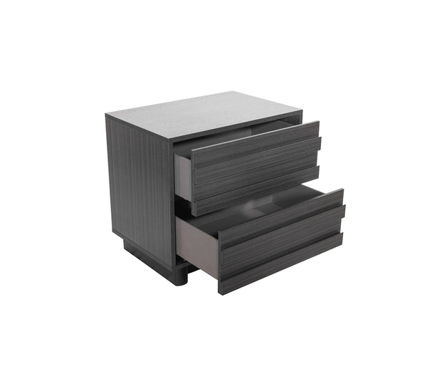 Performa Grey 2 Drawer Nightstand