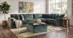 Remington 6 Piece Sectional with Left and Right Arm Facing Chairs and Cocktail Ottoman