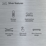 Simmons Baselogic Silver Twin XL Adjustable Base