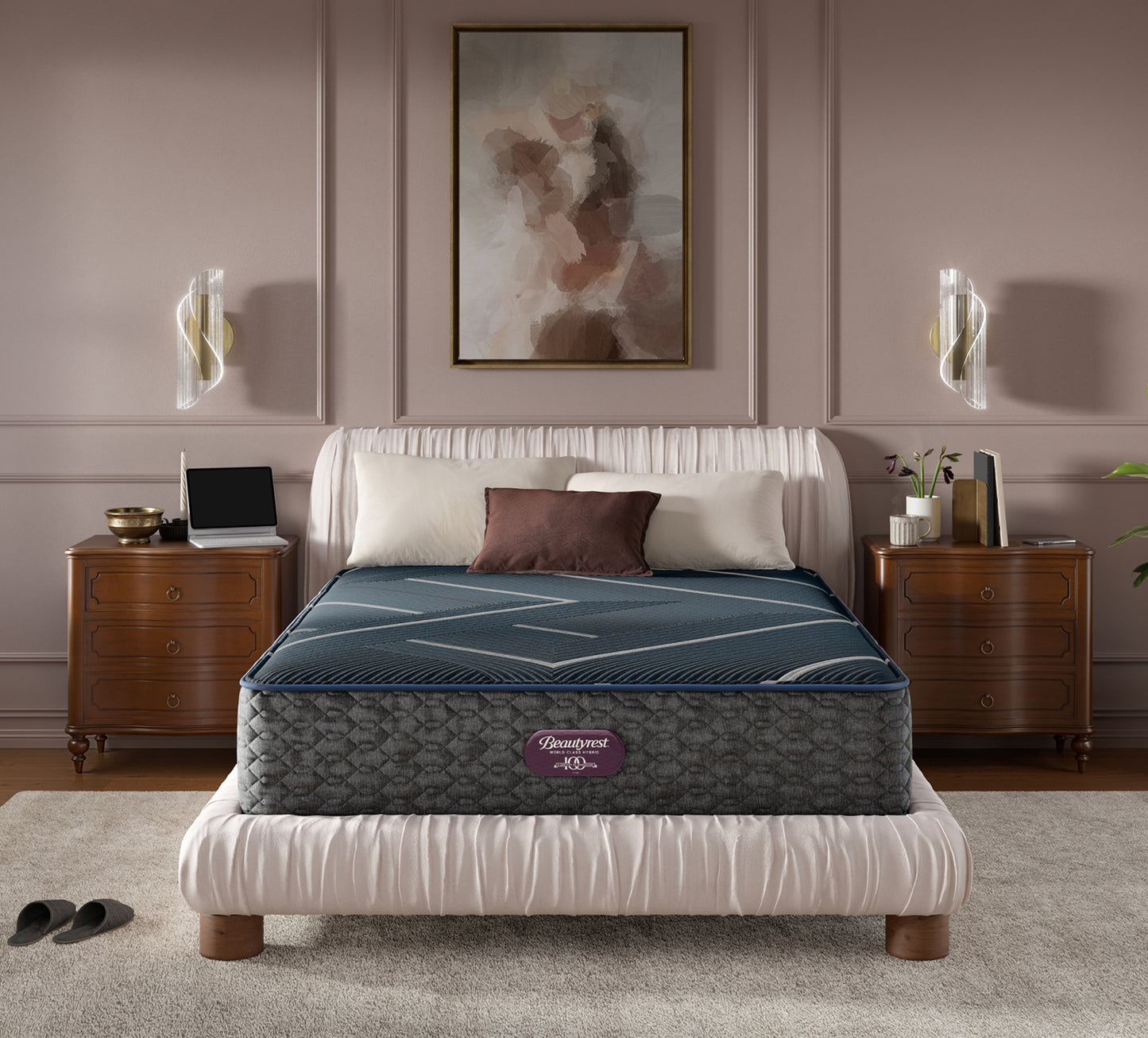 Simmons BeautyRest World Class Level 4 Hybrid Firm Tight Top King Mattress