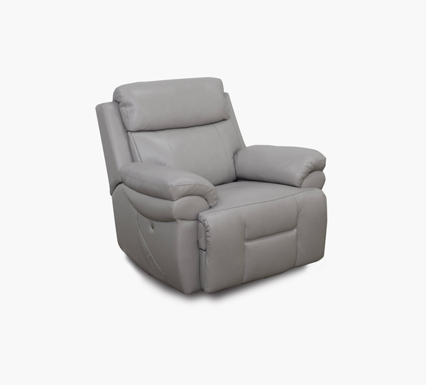 Bishop Silver Leather Zero Gravity Triple Power Recliner – Kane's