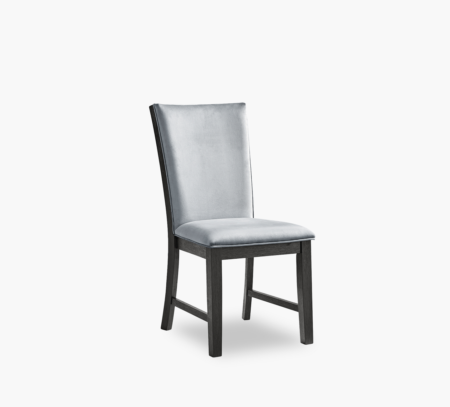 Cosmopolitan Side Chair Upholstered Back Grey