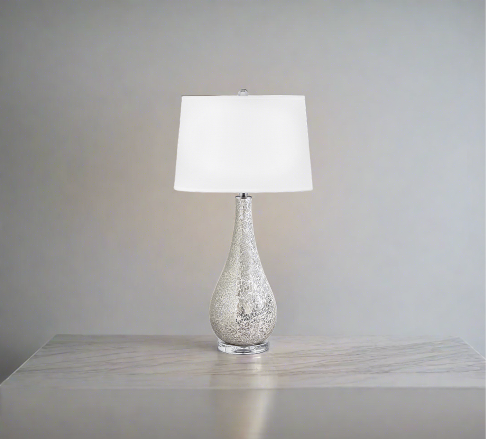 Novana Silver Mosaic Lamp
