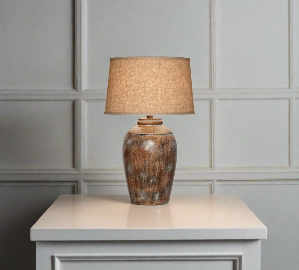 Antique Silver Table Lamp