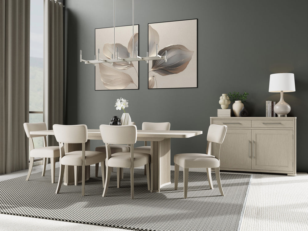 Alexis 5 Piece Rectangular Dining Set with Upholstered Side Chairs