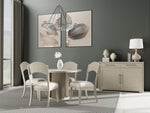 Alexis Round 5 Piece Dining Set with Ladder Back Chairs