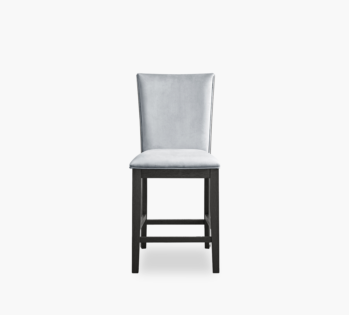 Cosmopolitan Counter Stool Upholstered Back Grey Kane's Furniture