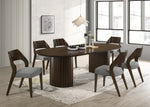 Holt Espresso 7 Piece Oval Dining Set with 6 Wood Back Side Chairs