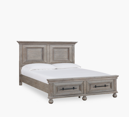 Cama King con espacio de almacenaje Hyde Park Dark