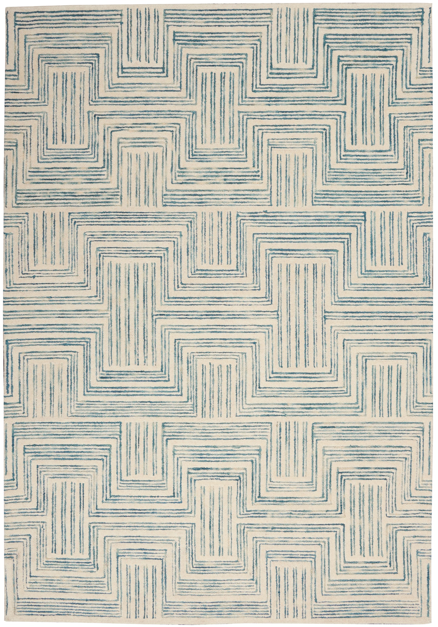 CARIBBEAN TEAL 5X8 RUG