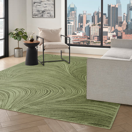 JUNGLE GREEN 5X8 RUG
