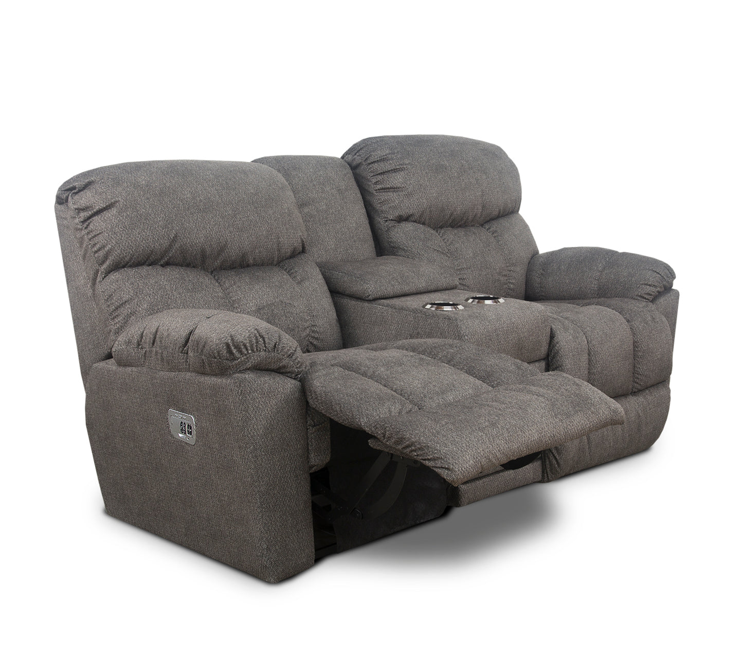 Aaron Power Console Loveseat with Power Headrests