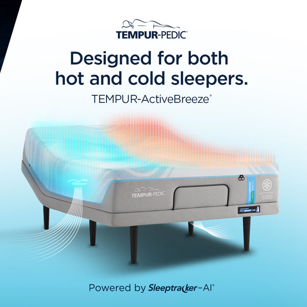 Tempur-Pedic Active Breeze Queen Smart Bed