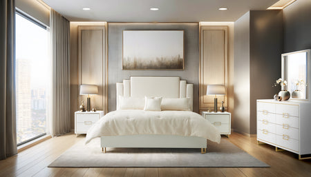 Palm Gate 5 Piece King Upholstered Framed Bedroom
