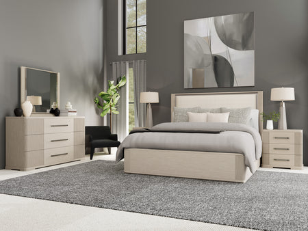 Alexis 5 Piece Queen Lighted Panel Bedroom