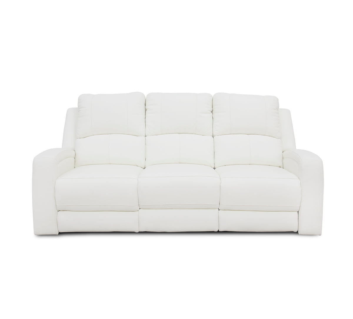 Aria White 5 Piece Zero Gravity Dual Power Leather Reclining Living Room