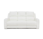 Aria White 5 Piece Zero Gravity Dual Power Leather Reclining Living Room