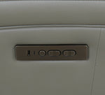 Aria Grey Leather Zero Gravity Dual Power Loveseat