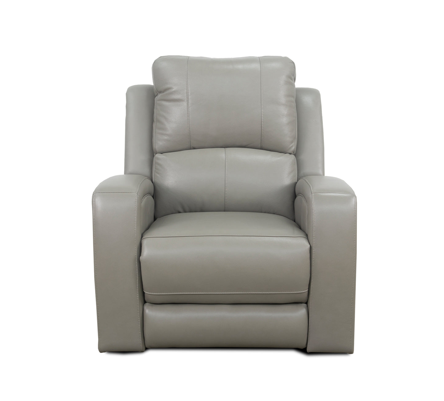 Aria Grey Leather Dual Power Recliner