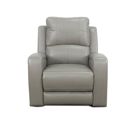 Aria Grey Leather Dual Power Recliner