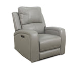 Aria Grey Leather Dual Power Recliner
