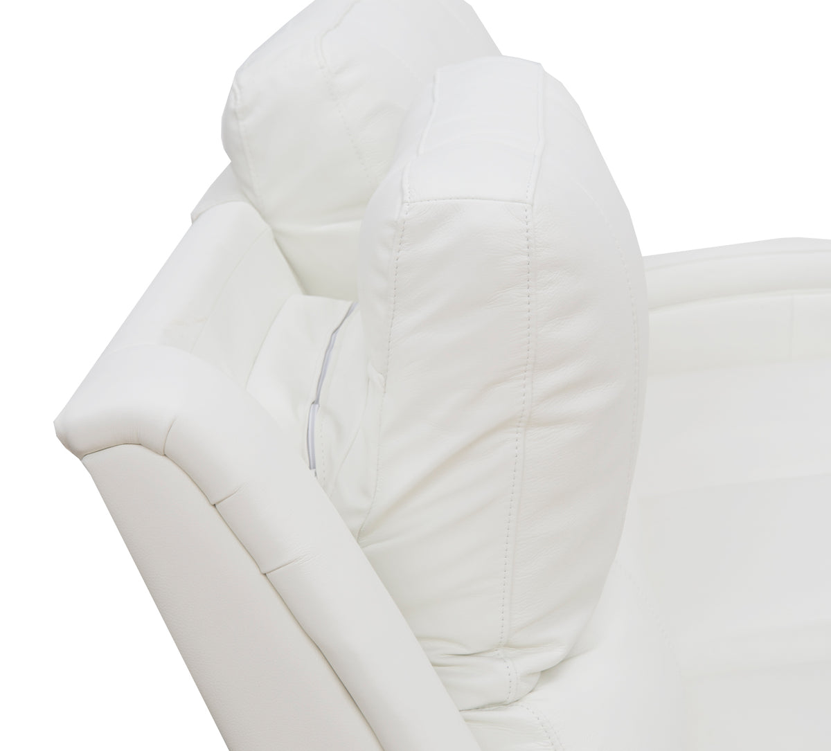 Aria White 5 Piece Zero Gravity Dual Power Leather Reclining Living Room