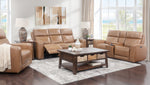 Artie 3 Piece Leather Triple Power Sofa, Console Loveseat, & Recliner