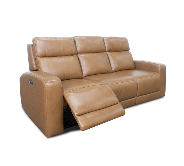 Artie Leather Triple Power Sofa