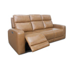 Artie 3 Piece Leather Triple Power Sofa, Console Loveseat, & Recliner