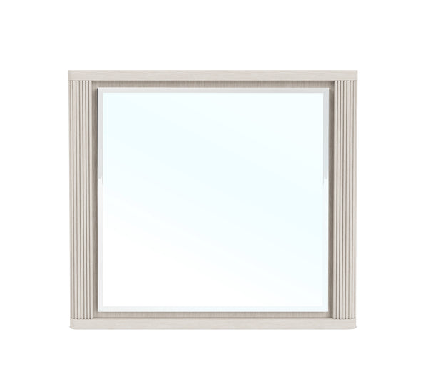Beige picture frame on a white background