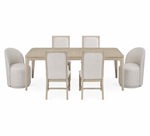 Aurelia 7 Piece Dining Set with 2 Swivel Chairs