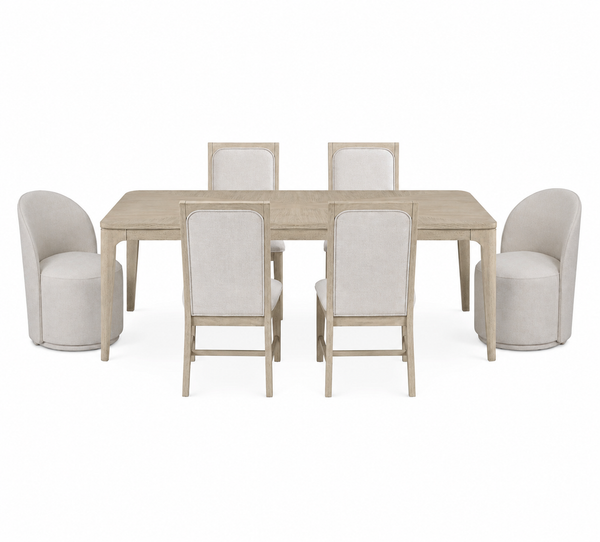 Aurelia 7 Piece Dining Set with 2 Swivel Chairs