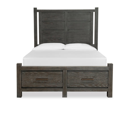 Cama king de 3 piezas con almacenamiento Plum Creek