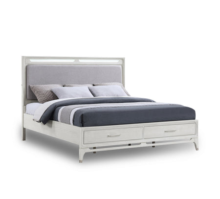 Serenity King Lighted Storage Bed