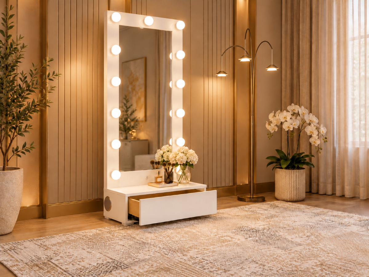 Bella Mirror with Storage Drawer and Speaker