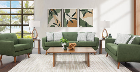 Sofá de 3 piezas, loveseat y silla Bettie